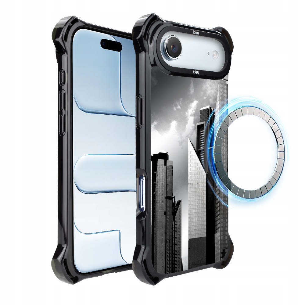 Pouzdro Ibizu DropGuard Ultra pro iPhone Air s MagSafe, Noir City, Manhattan