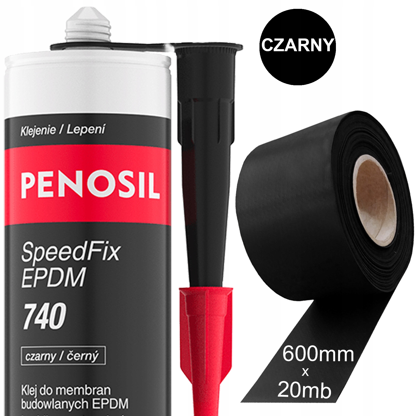 Epdm 600 mm Membrána Páska Hydroizolace Okna Střecha Terasa Lepidlo pro Epdm