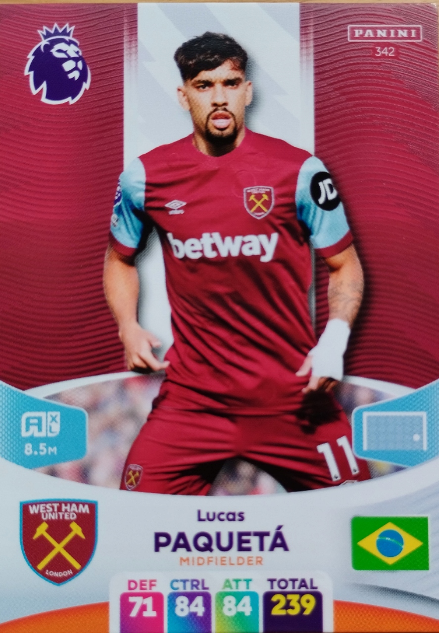 Premier League 2024 West Ham 342 Lucas Paqueta