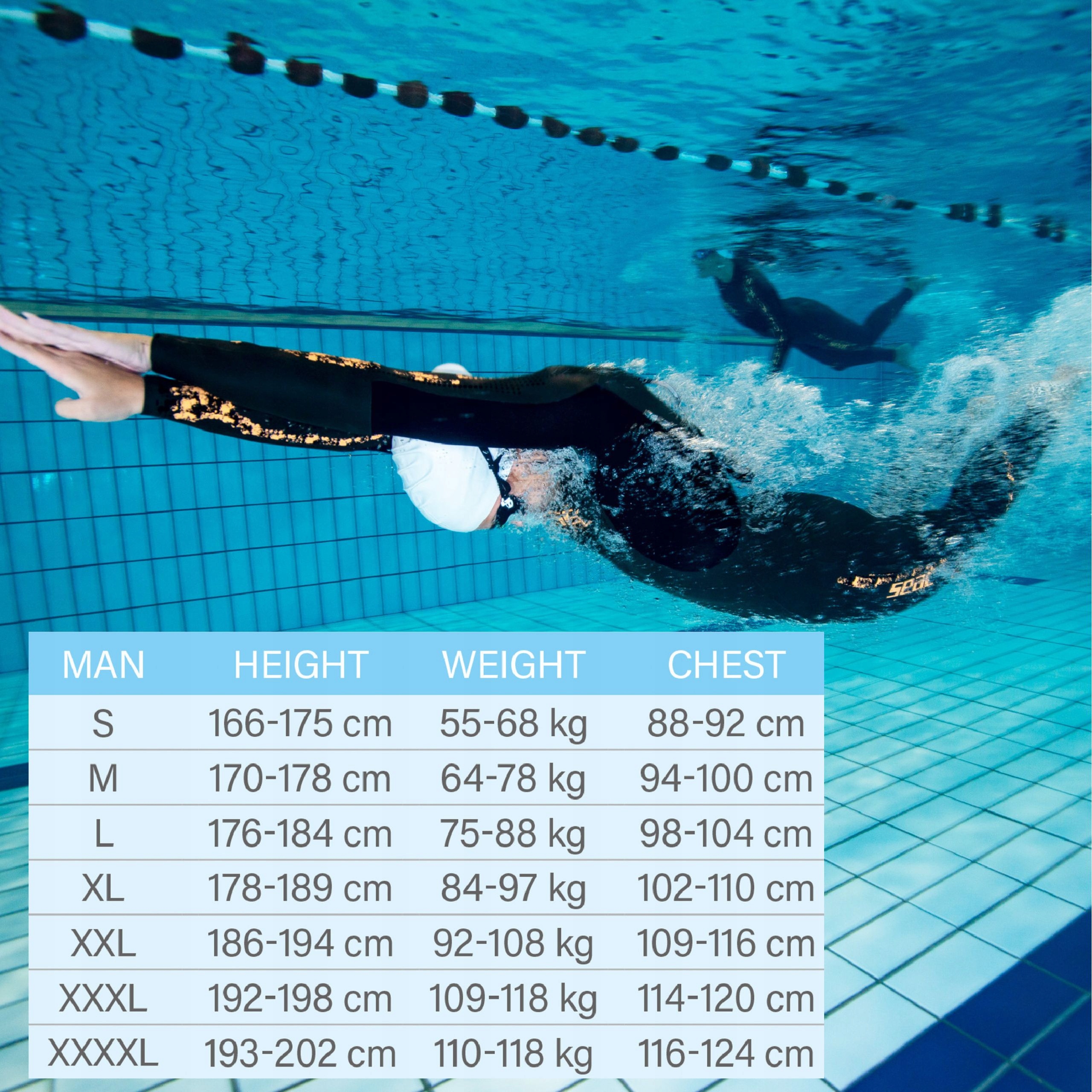 Plavecká pěna skafander triatlon Seac Energy pánská XL