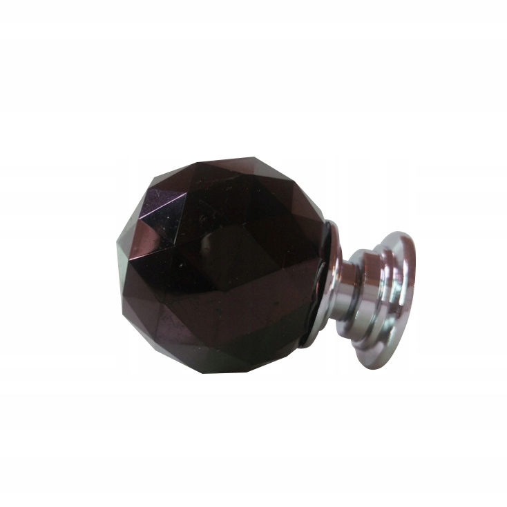 

Uchwyt Gałka Kryształ 40mm Czarna