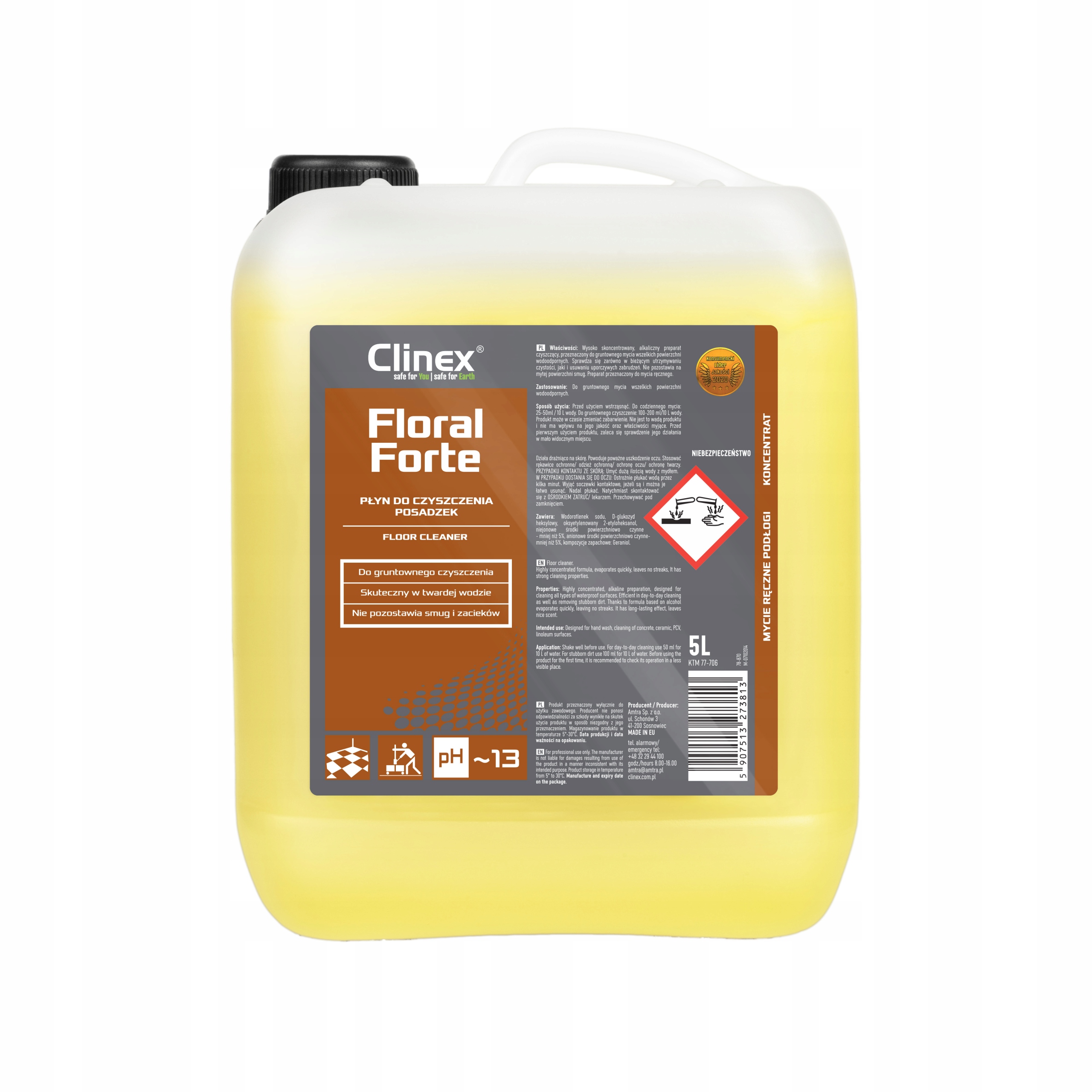 

Clinex Floral Forte Do Mycia Posadzek Podłóg 5L
