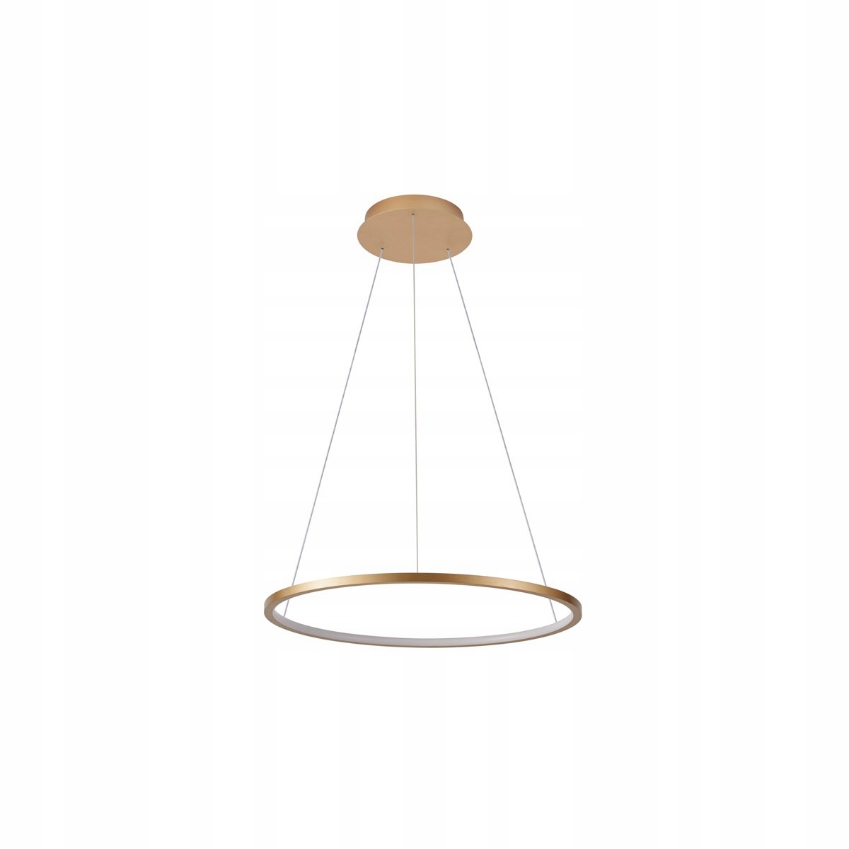 Vinola, Moderná zlatá závesná lampa, Led krúžok, 24W, 1920LM, 40 cm