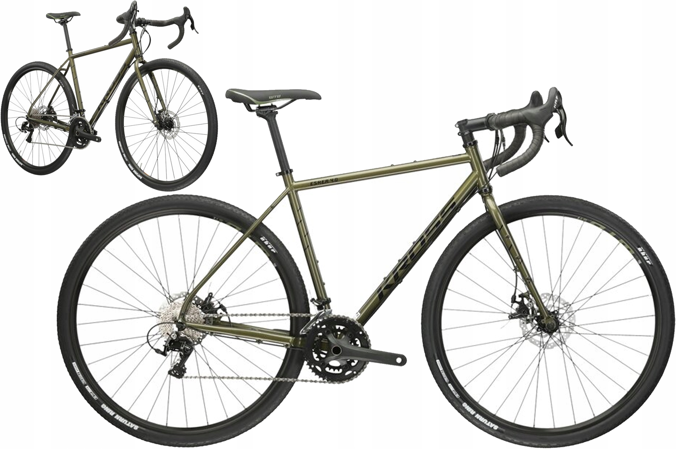 Rower Gravel 28" Kross Esker 4.0 Krx rama M 51 cm zielony R23