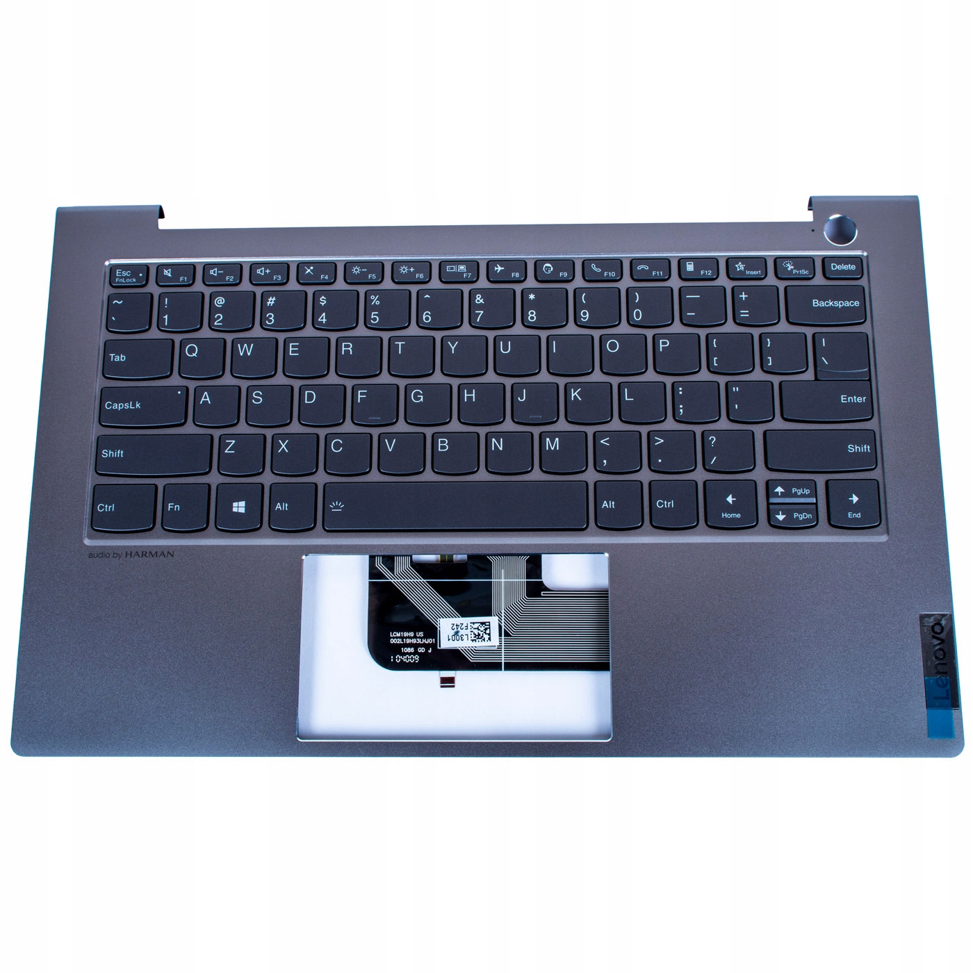 Palmrest klávesnice Lenovo ThinkBook 14s 2 3 generace stříbrné podsvícení