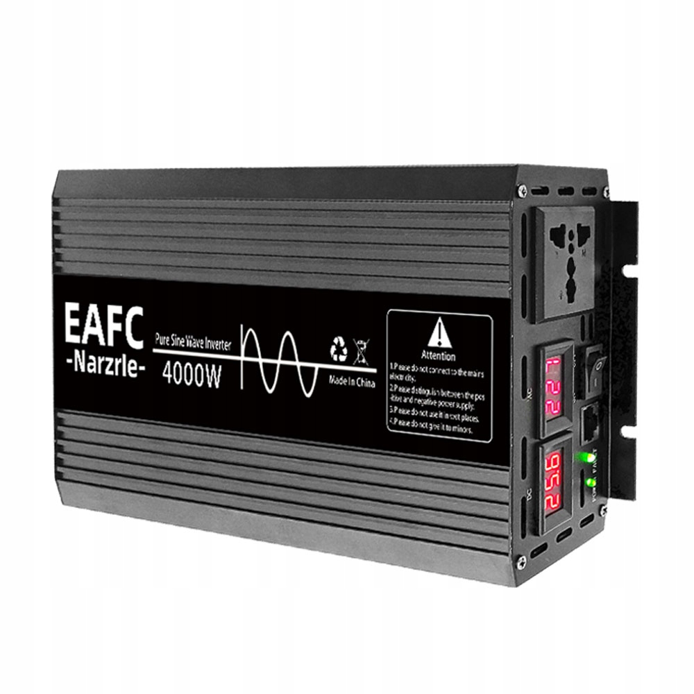Menič Napätia Do Auta 12V/230V 2000W 4000W Čistý Sínusový Invertor