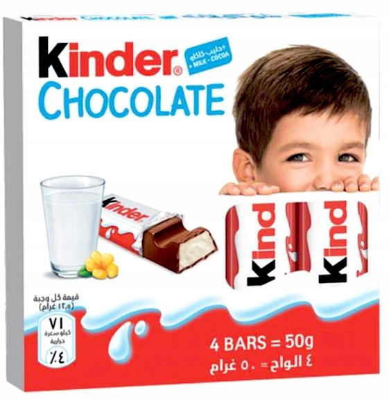 Levně Kinder čokoláda s mléčnou náplní 50g x 20 Kusů