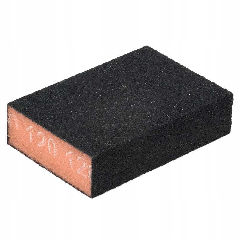 Gąbka Ścierna Kostka Klocek Gr 80 do Farby Drewna Metalu 100x80x25mm