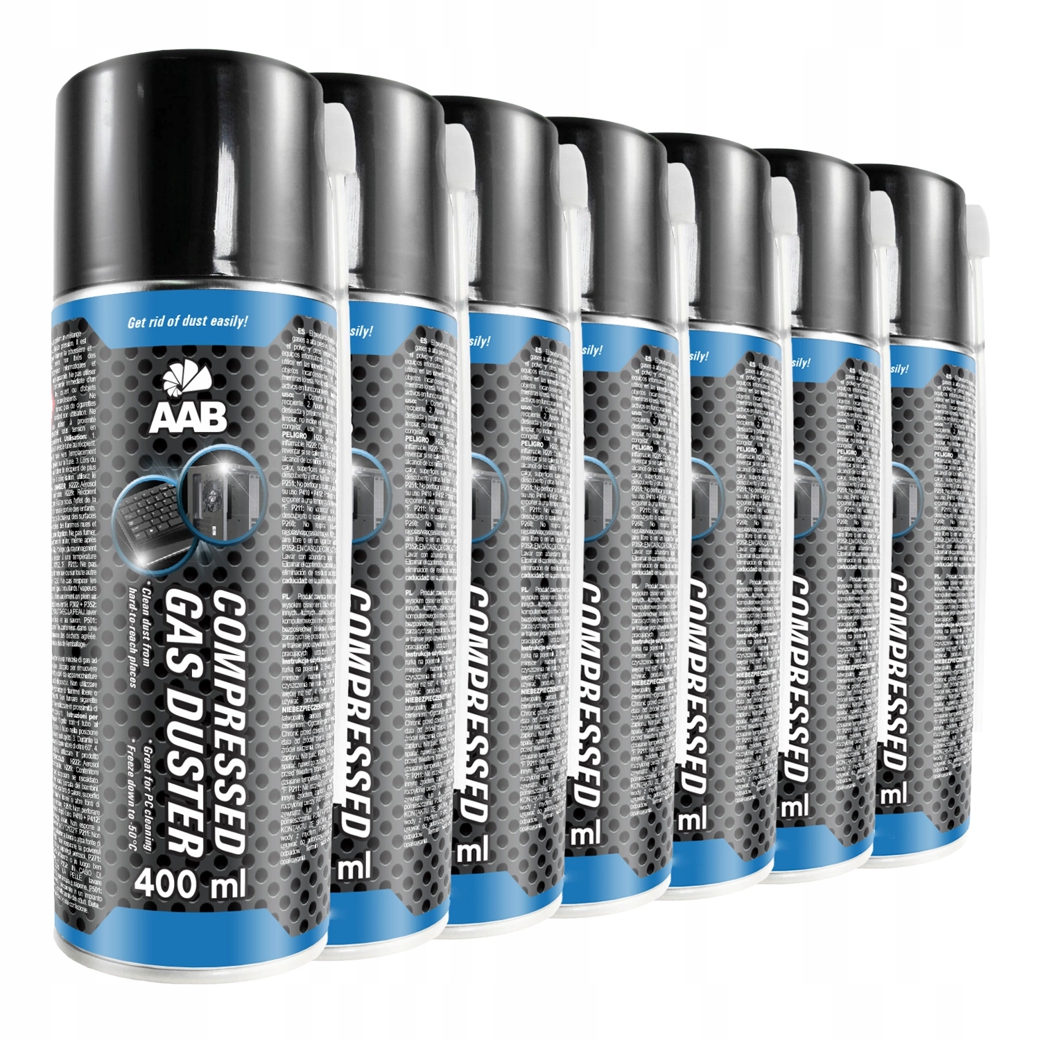7x AABCOOLING SPRĘŻONE POWIETRZE 400 ml + 14xRURKA