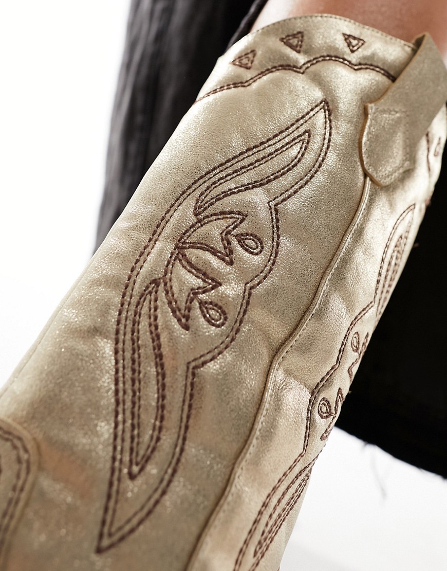 Stradivarius Złote metaliczne kowbojki 38 Kod producenta 05004249