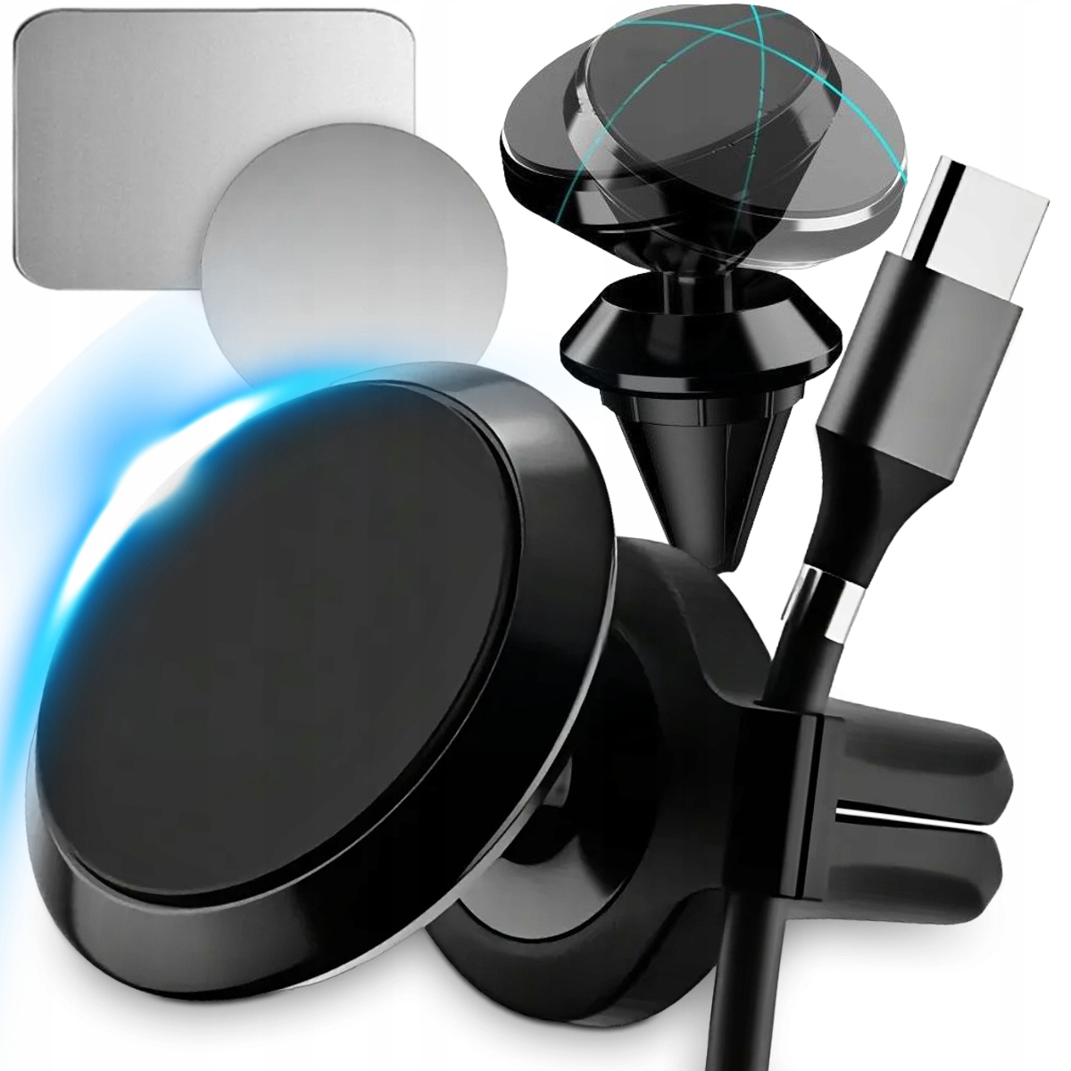 Uchwyt Magnetyczny Samochodowy Na Telefon 360