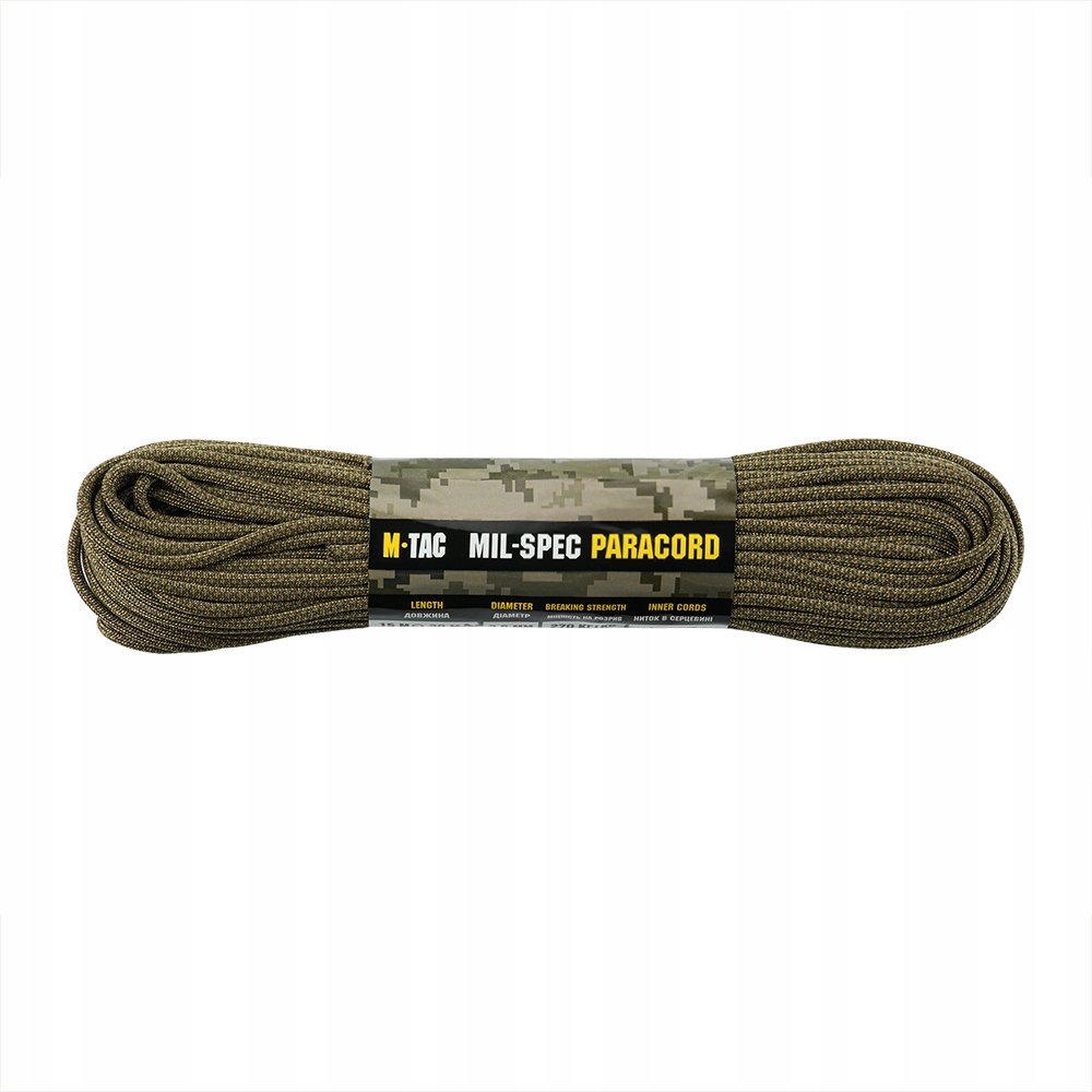 M-Tac Paracord Taktyczny Linka Nylonowa 550 mil-spec Coyote/RG Diamond 30 m