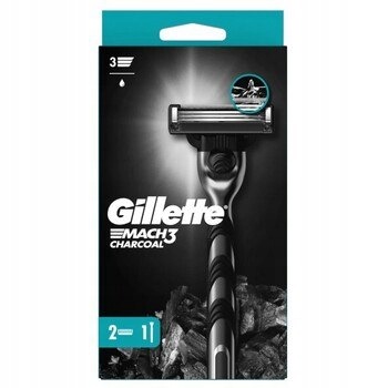 Gillette Mach3 Charcoal razor 2 náhradní hlavice