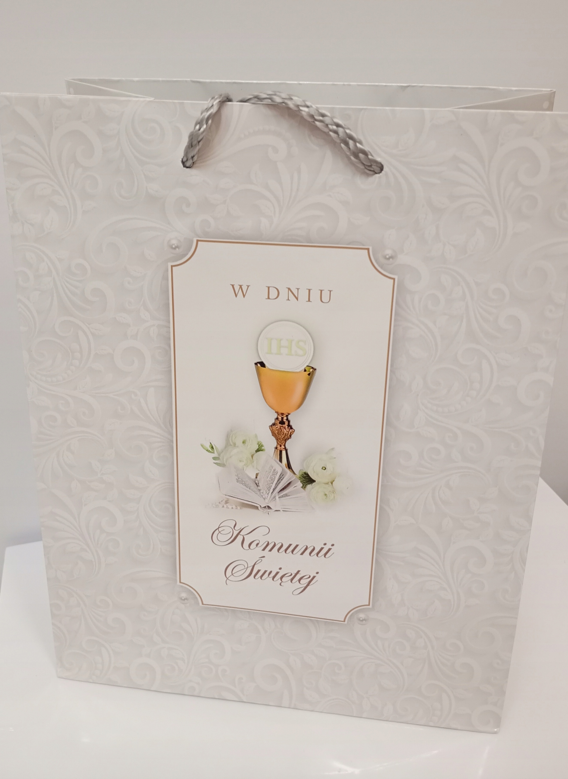 Torebka prezentowa I Komunia Święta 23x18x10