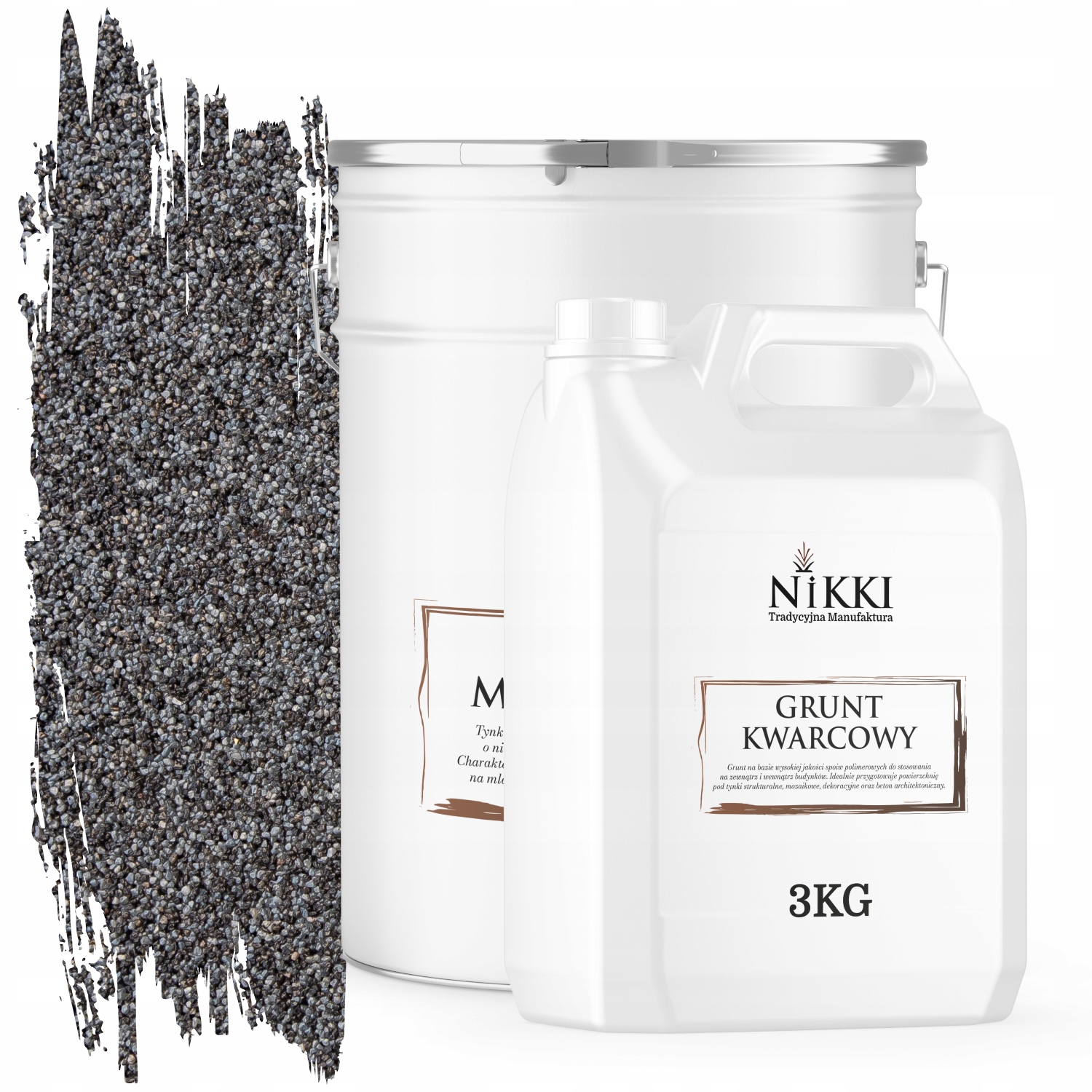 Mozaiková Omietka Živicová Šedá Tmavá Grafitová M42 Sada 25KG +základný Náter 3KG