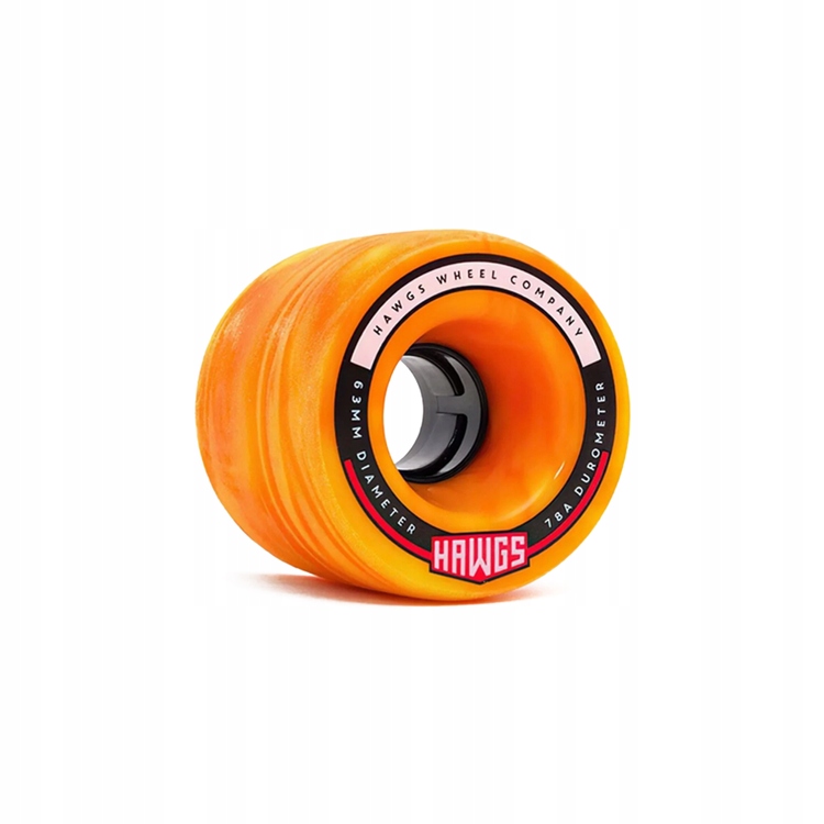 Longboardová kolečka Hawgs Fatty Oranžovo-žlutá 63 mm 78A