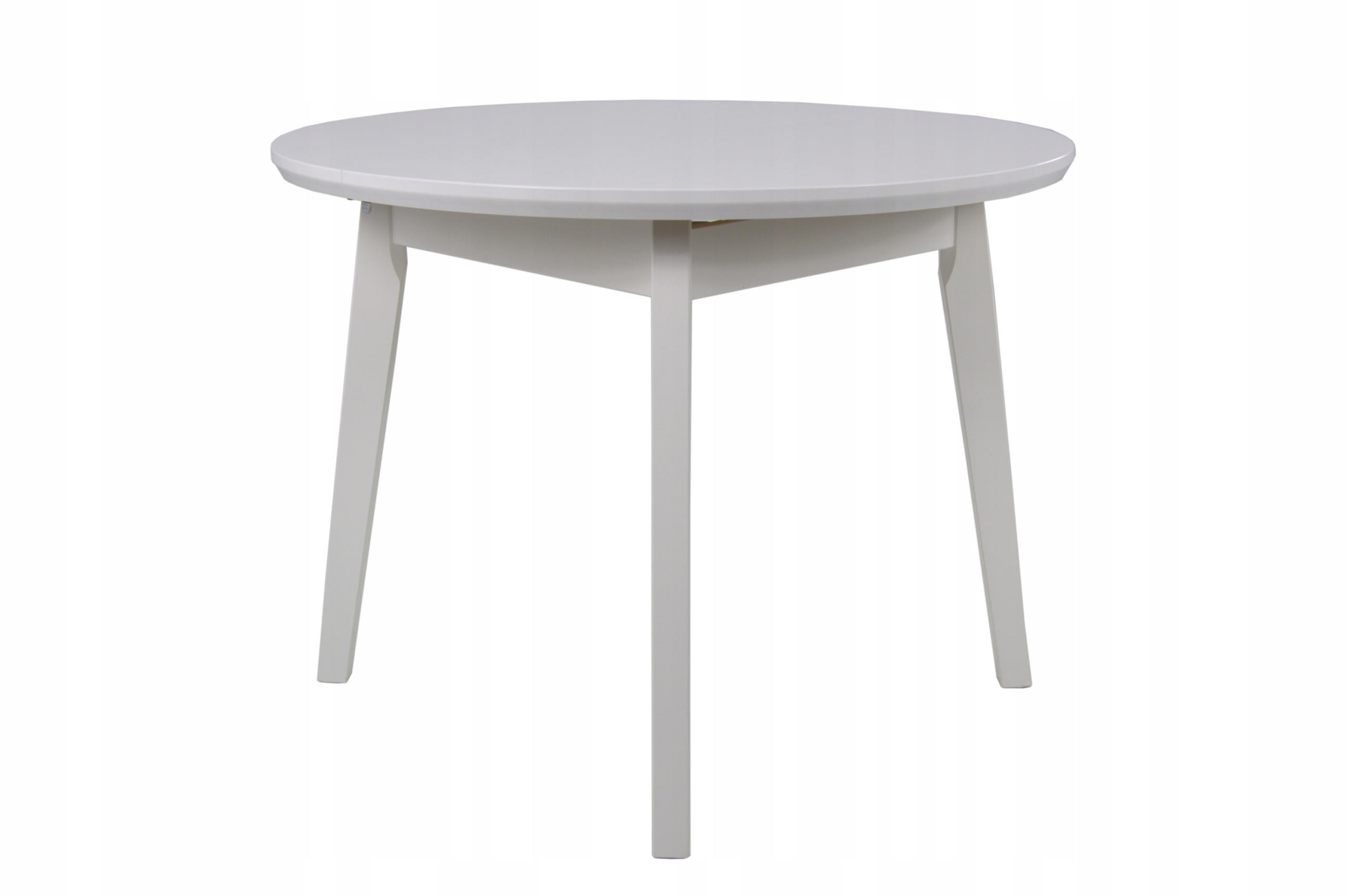 Okrągły stół 100/130cm MODNY BIAŁY KOLOR