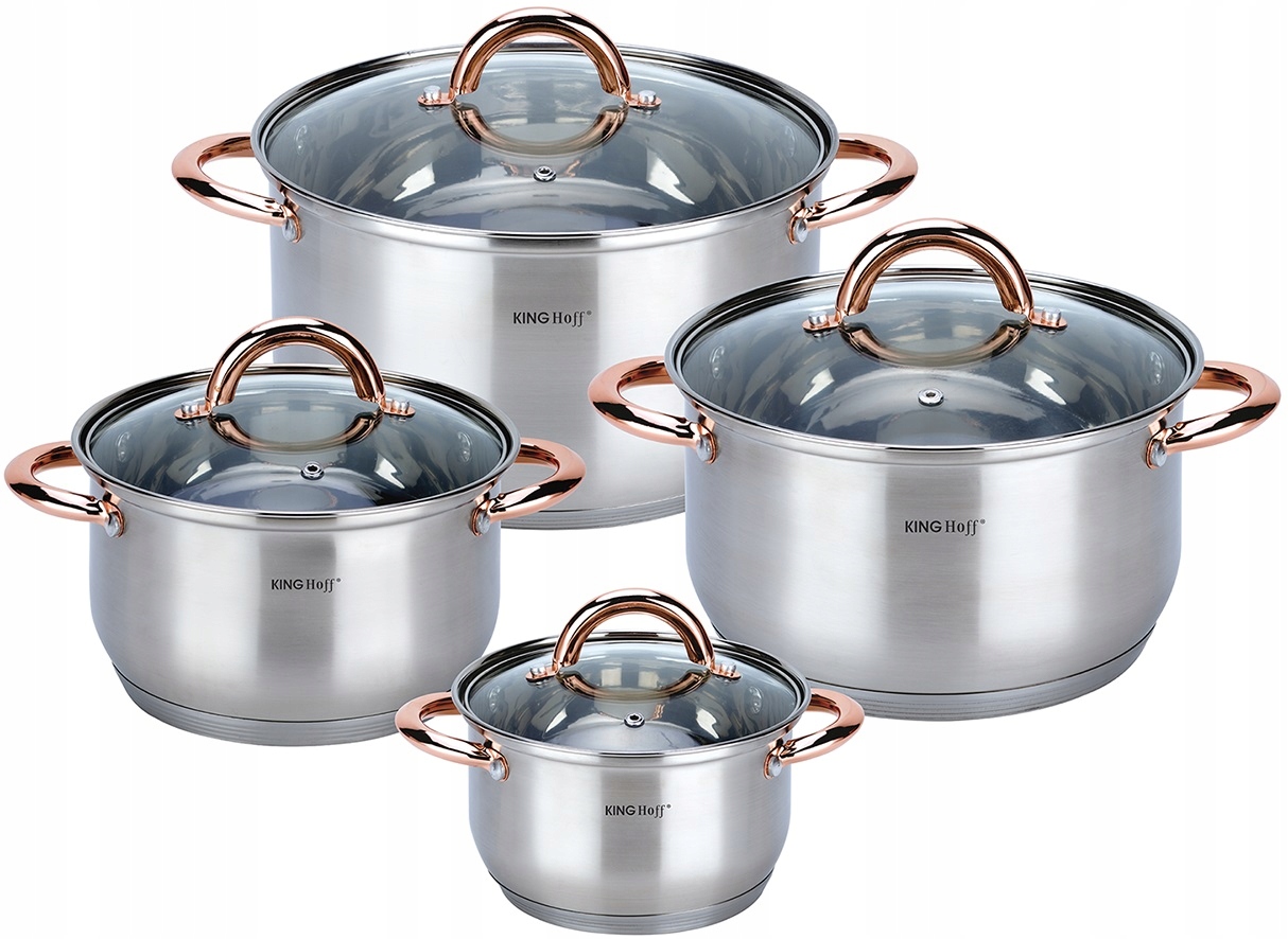 Kompletní Sada Hrnců Hrnky 8 ks Hrnec Indukce