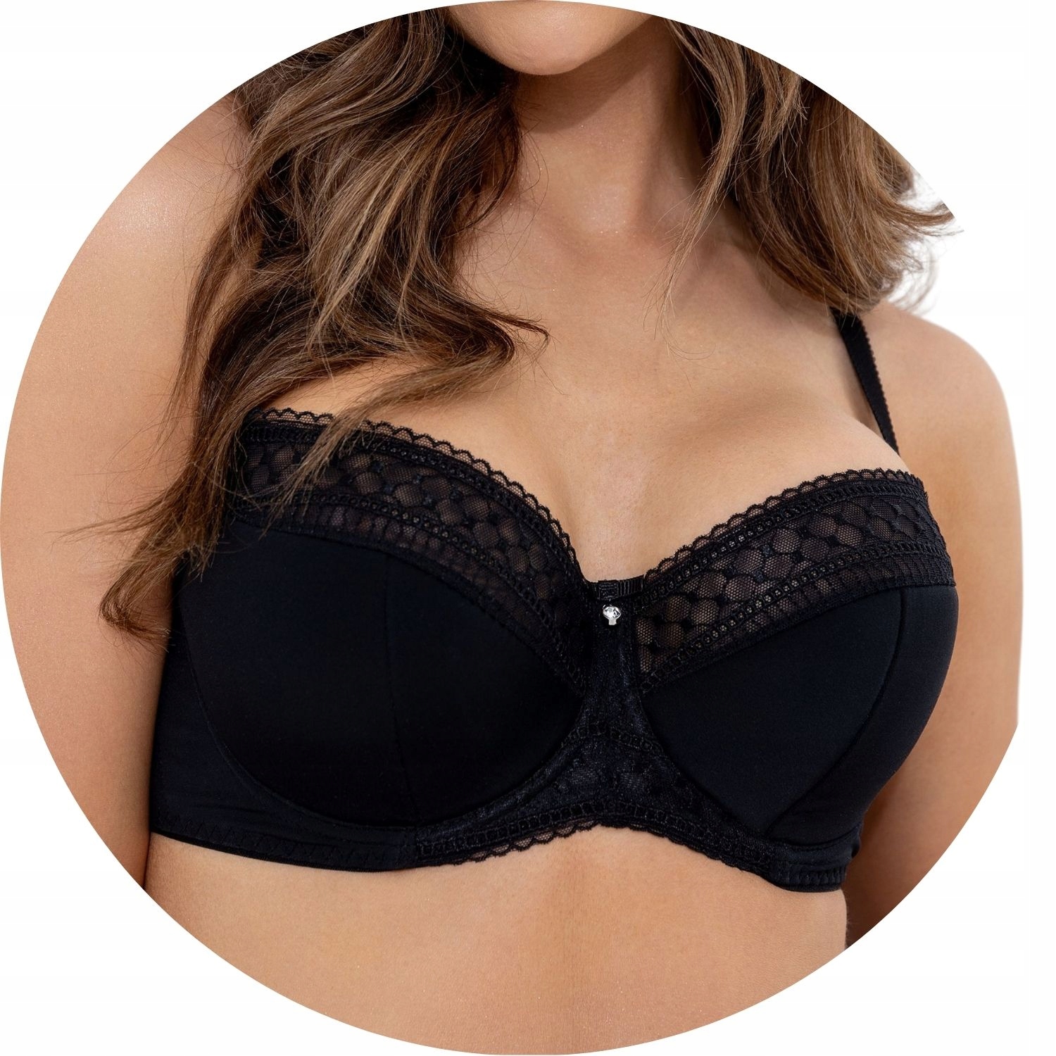 Polovyztužená podprsenka Semi Soft Biggi Nicole černá 100C