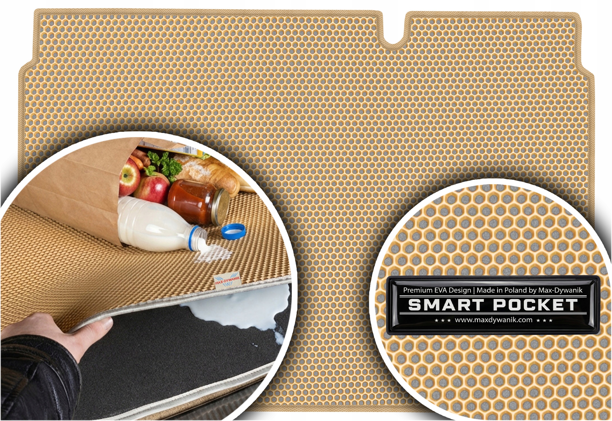 Opel Corsa D Hatchback 2007-2014 Vložka batožinového priestoru Eva Smart Pocket Bežová