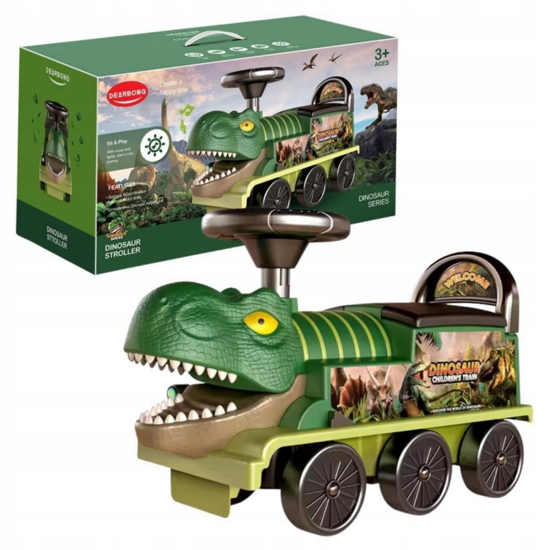 Jeździk lokomotywa dinozaur