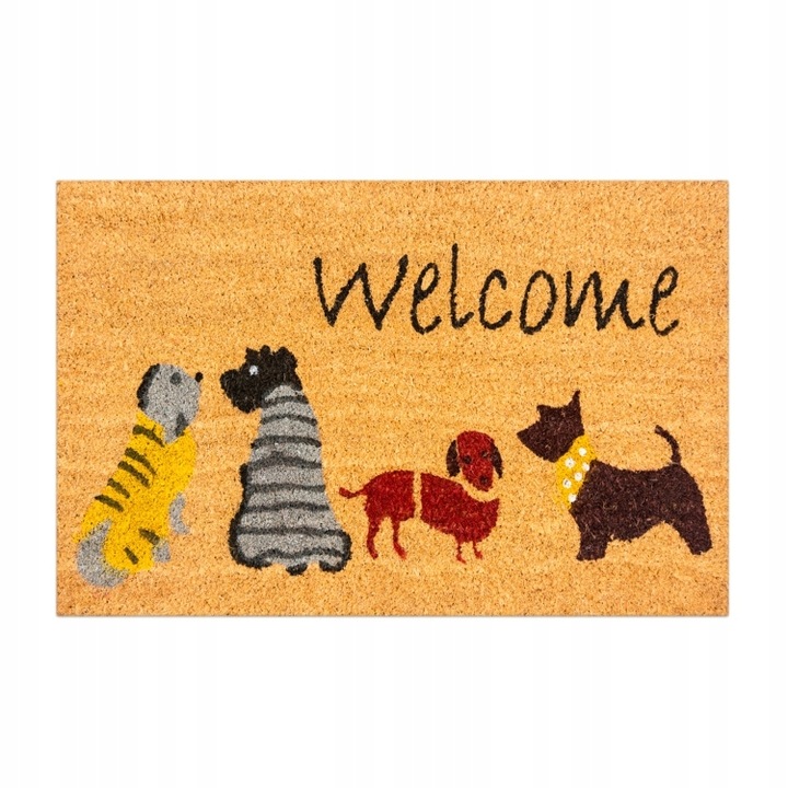 

Wycieraczka gotowa kokosowa 40 x 60 cm Psy