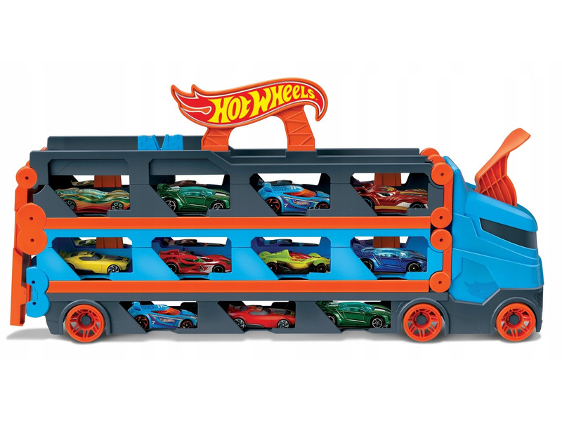 

Samochód Hot Wheels Transporter Wyścigowy 2w1
