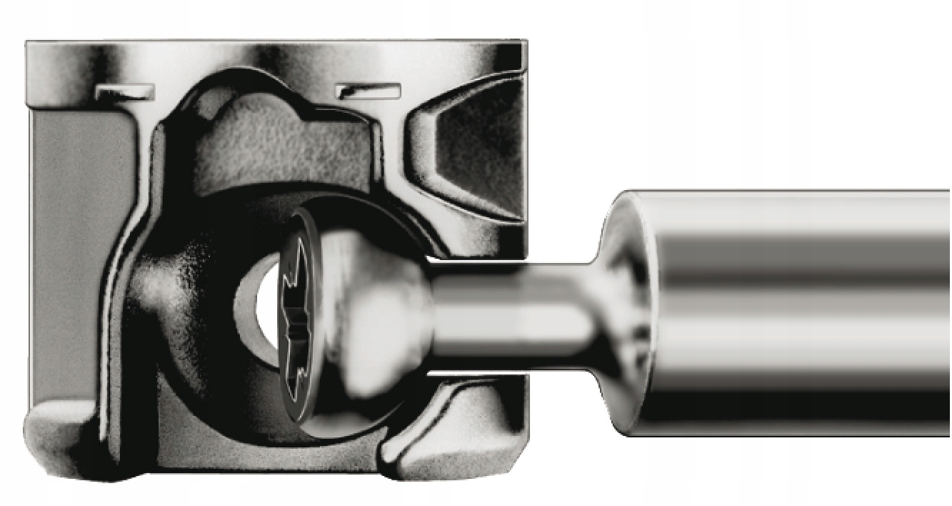 ZŁĄCZE MIMOŚRODOWE HAFELE MINIFIX 100 szt 34 do 18 Długość 34 mm