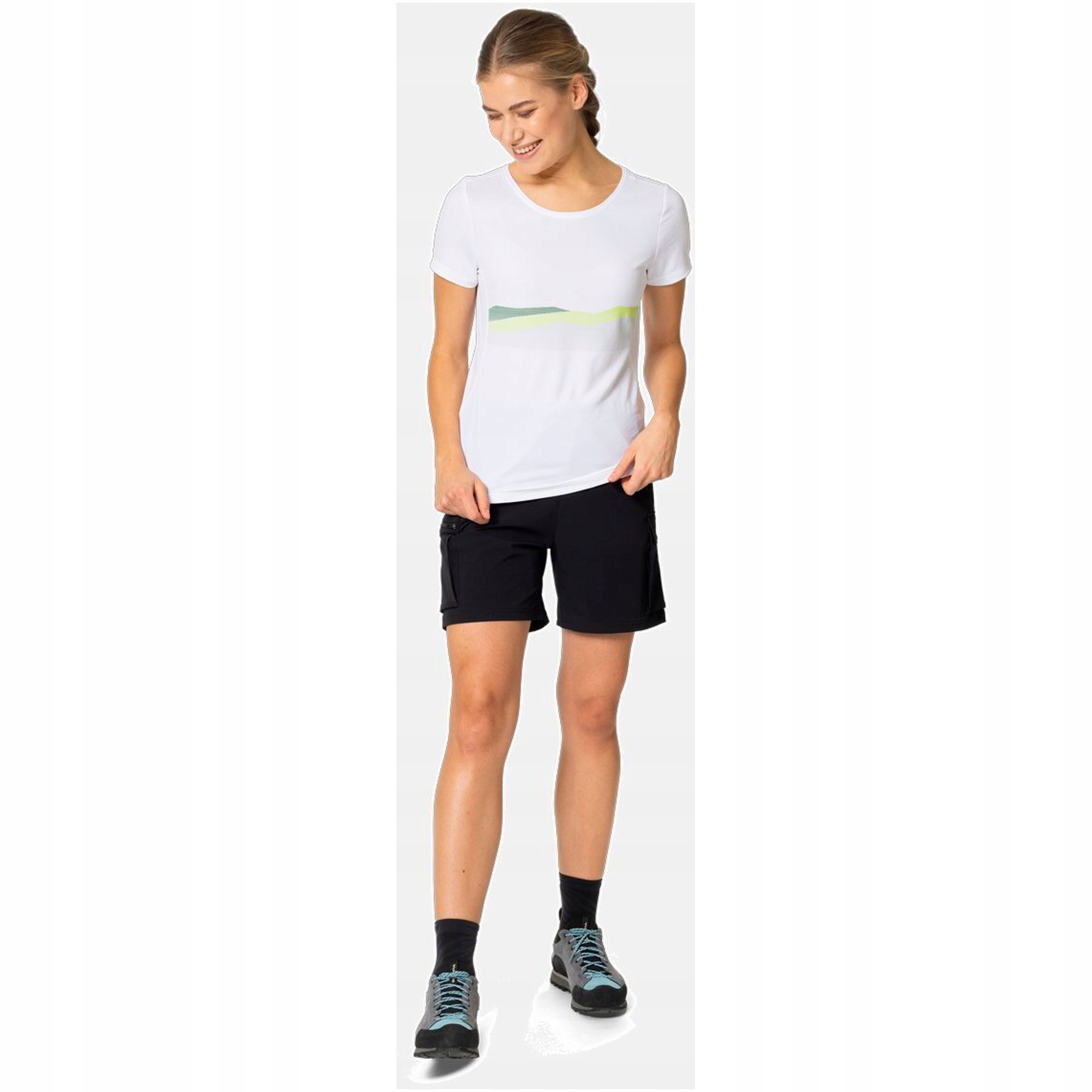 Koszulka damska Odlo T-shirt F-DRY RIDGELINE biała S