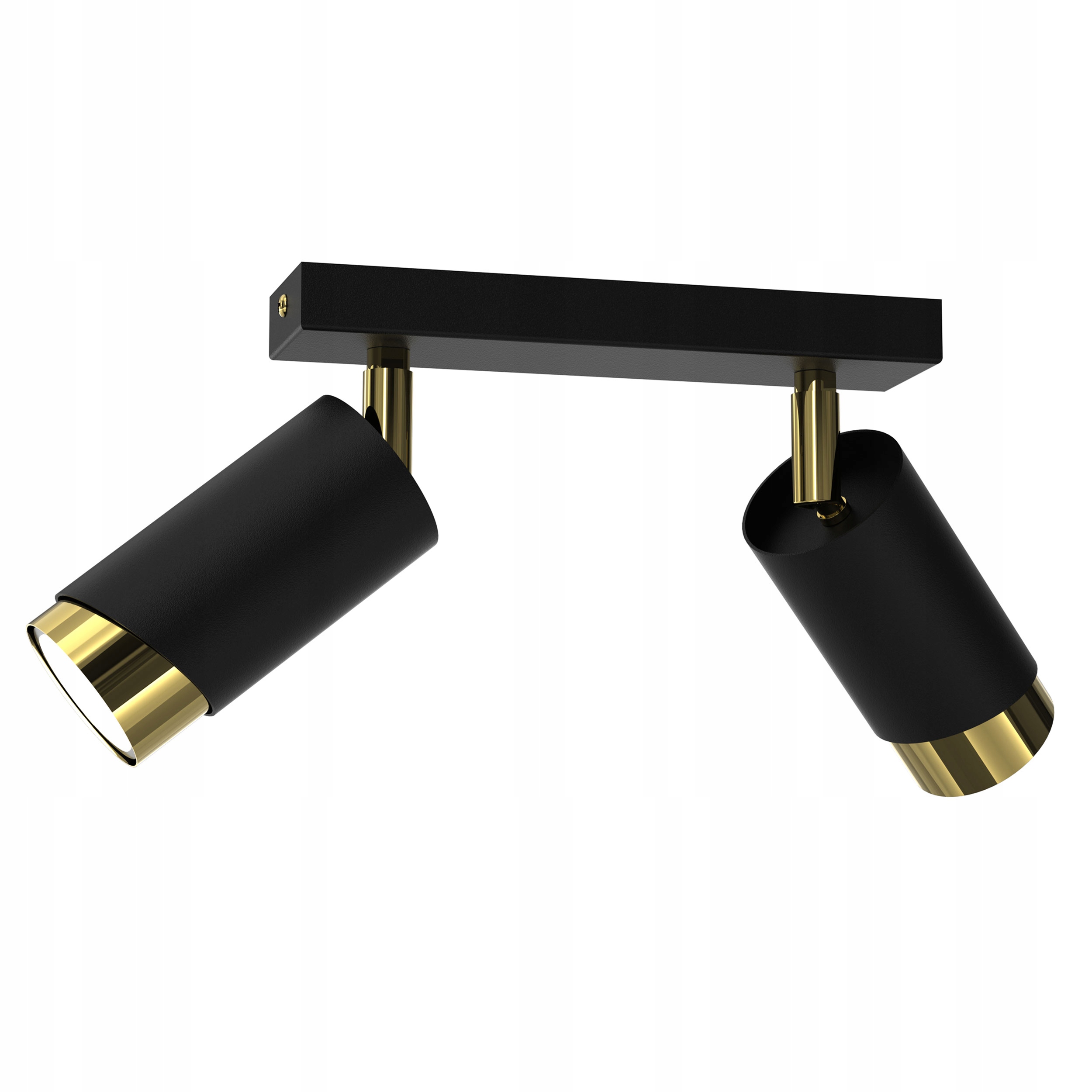 Stropní Svítidlo Lišta Stropní Svítidlo Tuby Kov GU10 Loft Černý Zlatý Spot