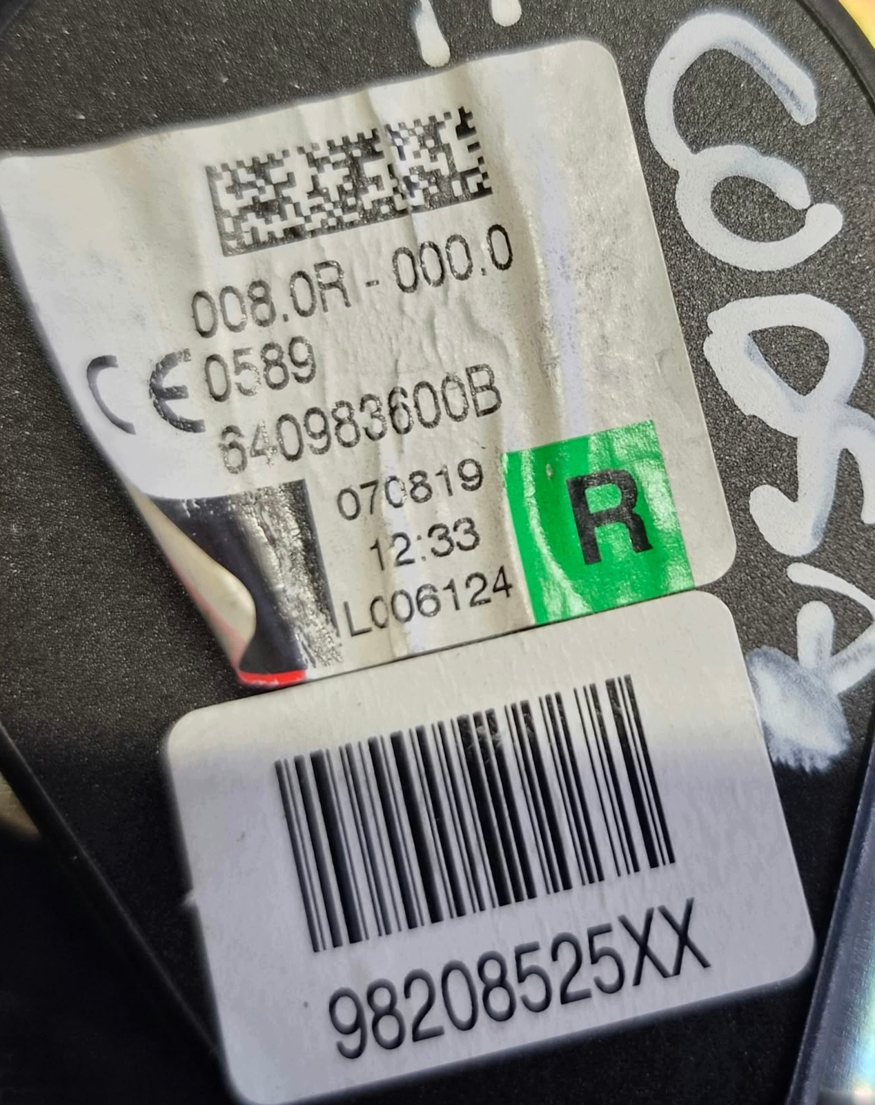 seat belt right front OPEL CORSA F