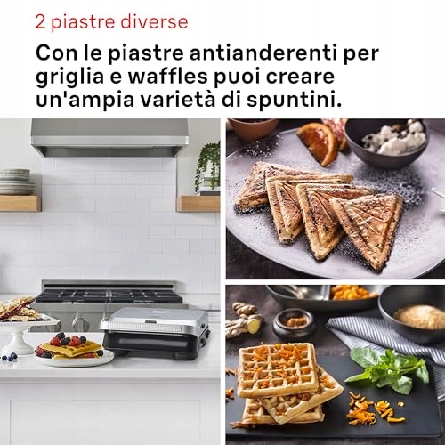 BRAUN SnackMaker 5 SM5005 Grill i Gofrownica 800W Srebrny — miniatura 4