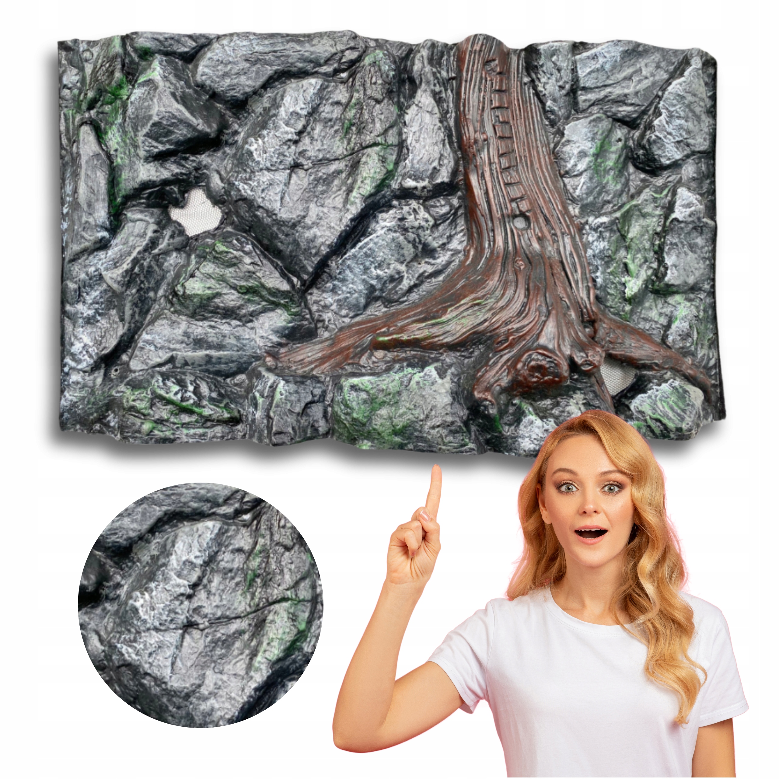 Levně Pozadí Pro Akvárium Strukturální Vnitřní Vz.5 60/30 Dk 27x59 cm Plastiko