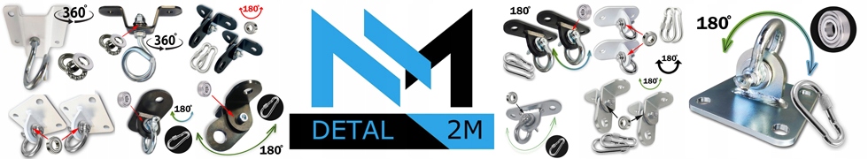 Uchwyt huśtawki z ŁOŻYSKIEM i szeklą hak OCYNK Linia Detal2M