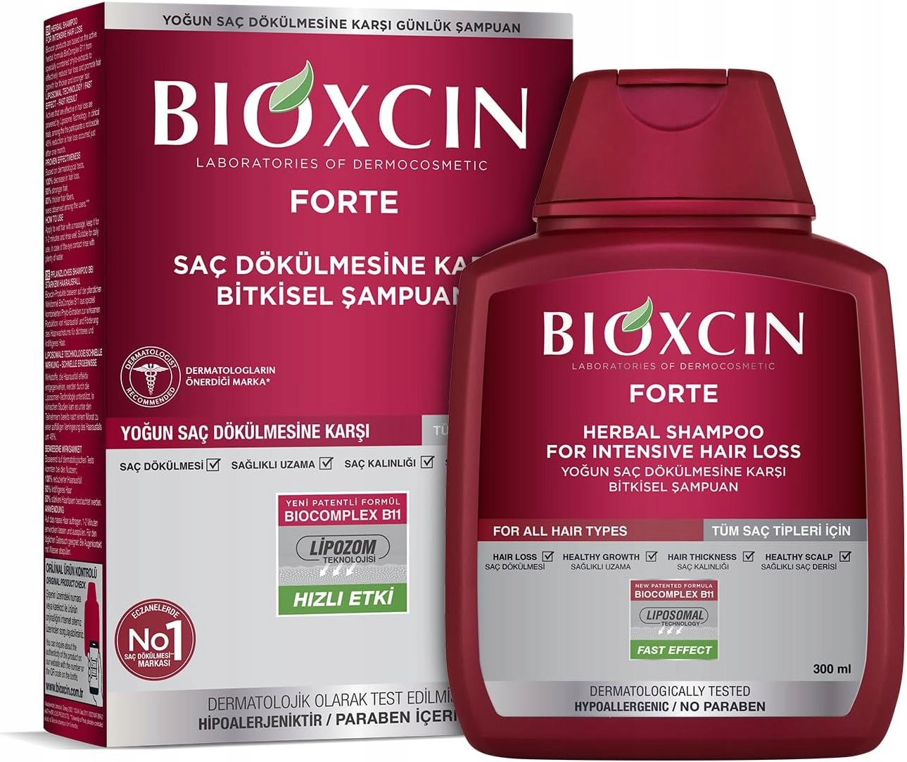 Šampon Proti Vypadávání Vlasů Bioxcin Forte Bylinný 300 ML