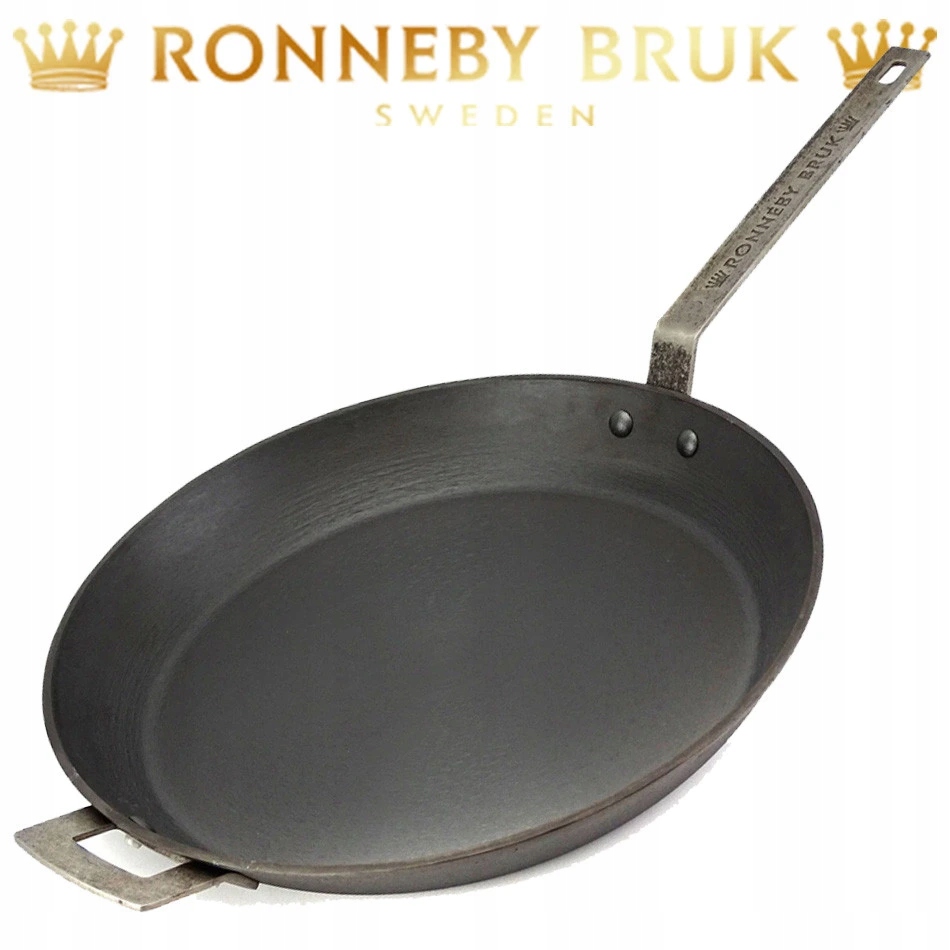 Grilovacia liatinová panvica s kovanou rukoväťou 36 cm Ronneby Bruk