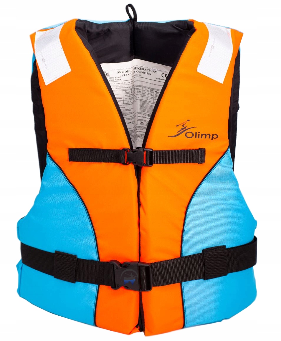 Kamizelka asekuracyjna Olimp Kapok Błękitno-Pomarańczowa Rozmiar M