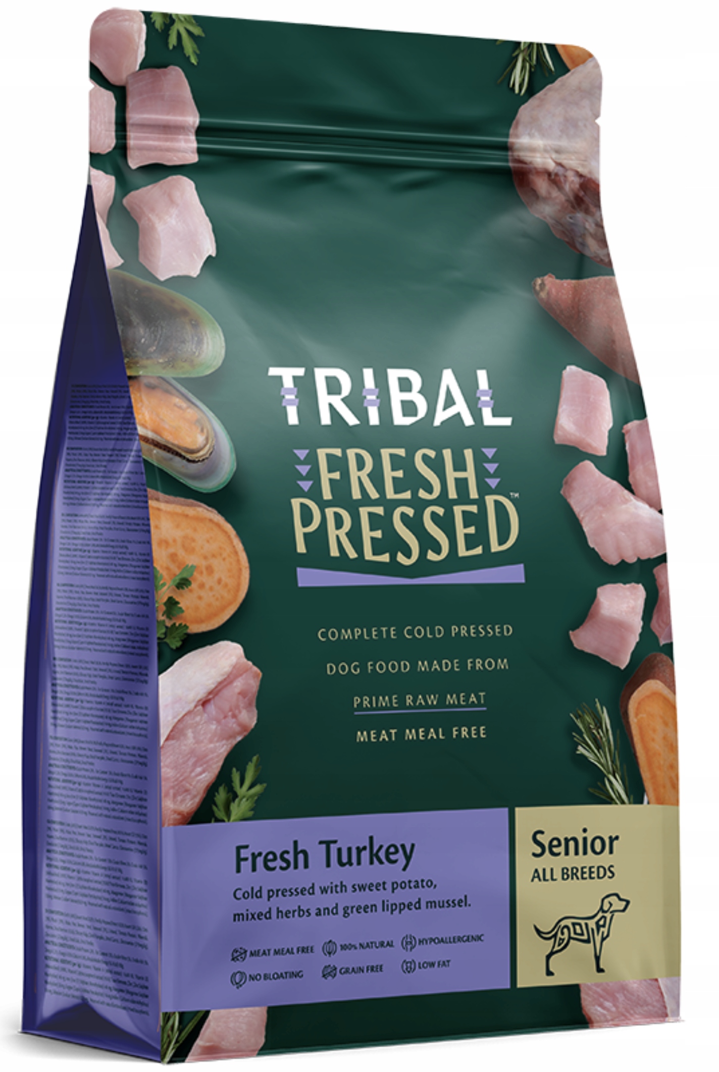 Tribal Fresh Pressed Light&Senior Indyk dla psów starszych 2,5kg
