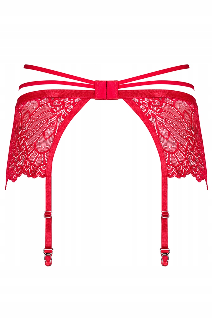 Czerwony PAS do pończoch Loventy Obsessive 2XL/3XL Model Loventy pas