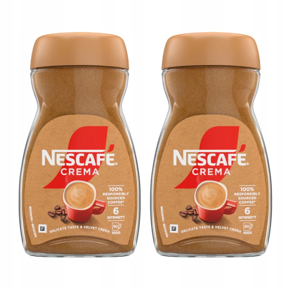 Levně Káva Nescafé Crema 200 g, sada 2 kusů