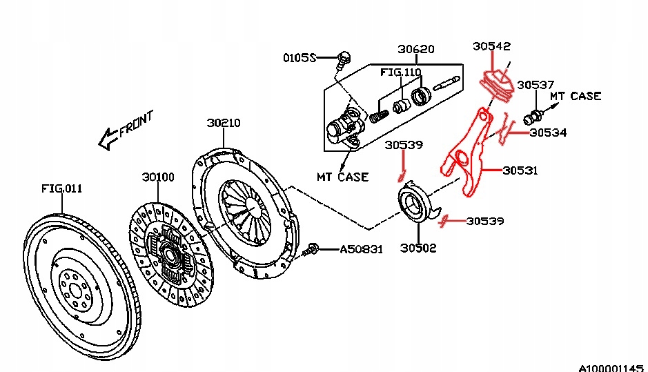 SUBARU LEGACY OUTBACK WIDEŁKI ŁAPA SPRZĘGŁA OSŁONA Producent części Inny