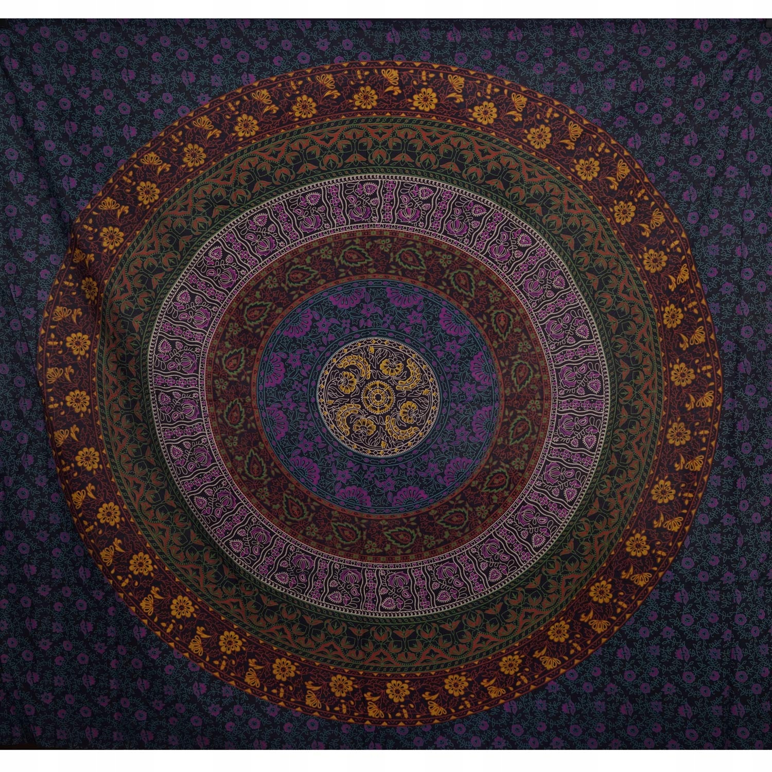 

Indyjska Narzuta Obrus Mandala bawełna 210x235 258