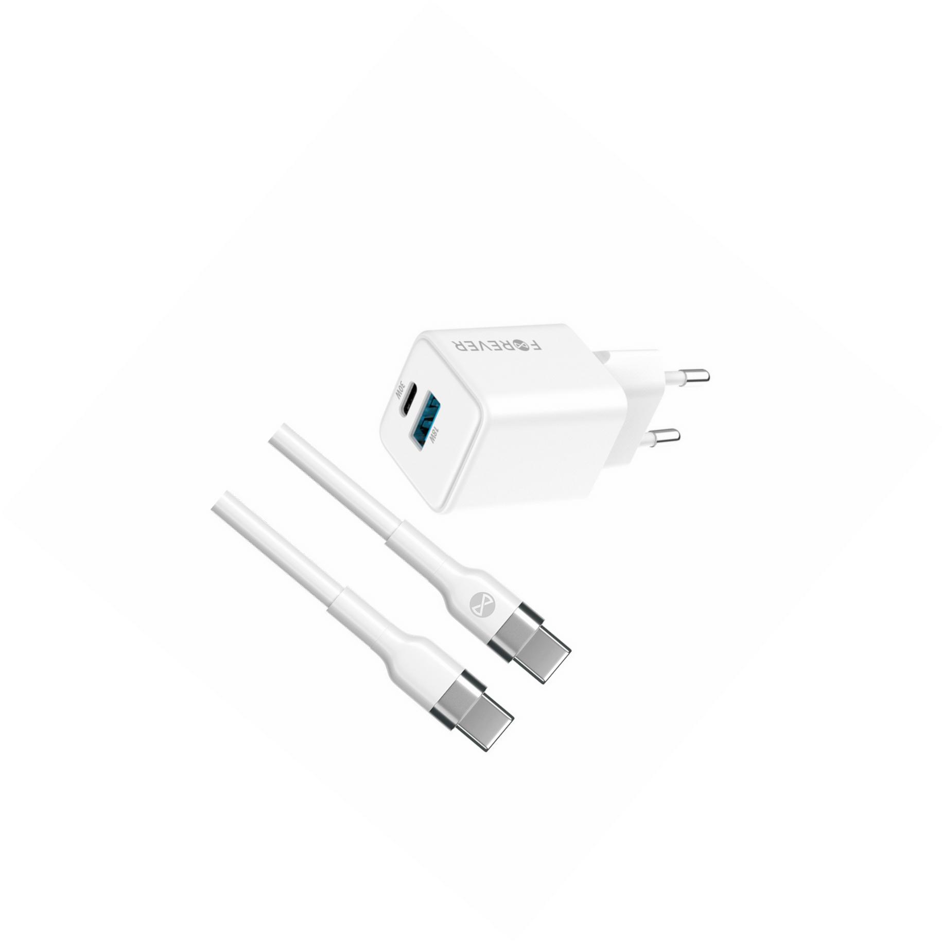 Szybka ładowarka GaN 30W Usb i Usb-c z kablem do Xiaomi Mi 10T Pro