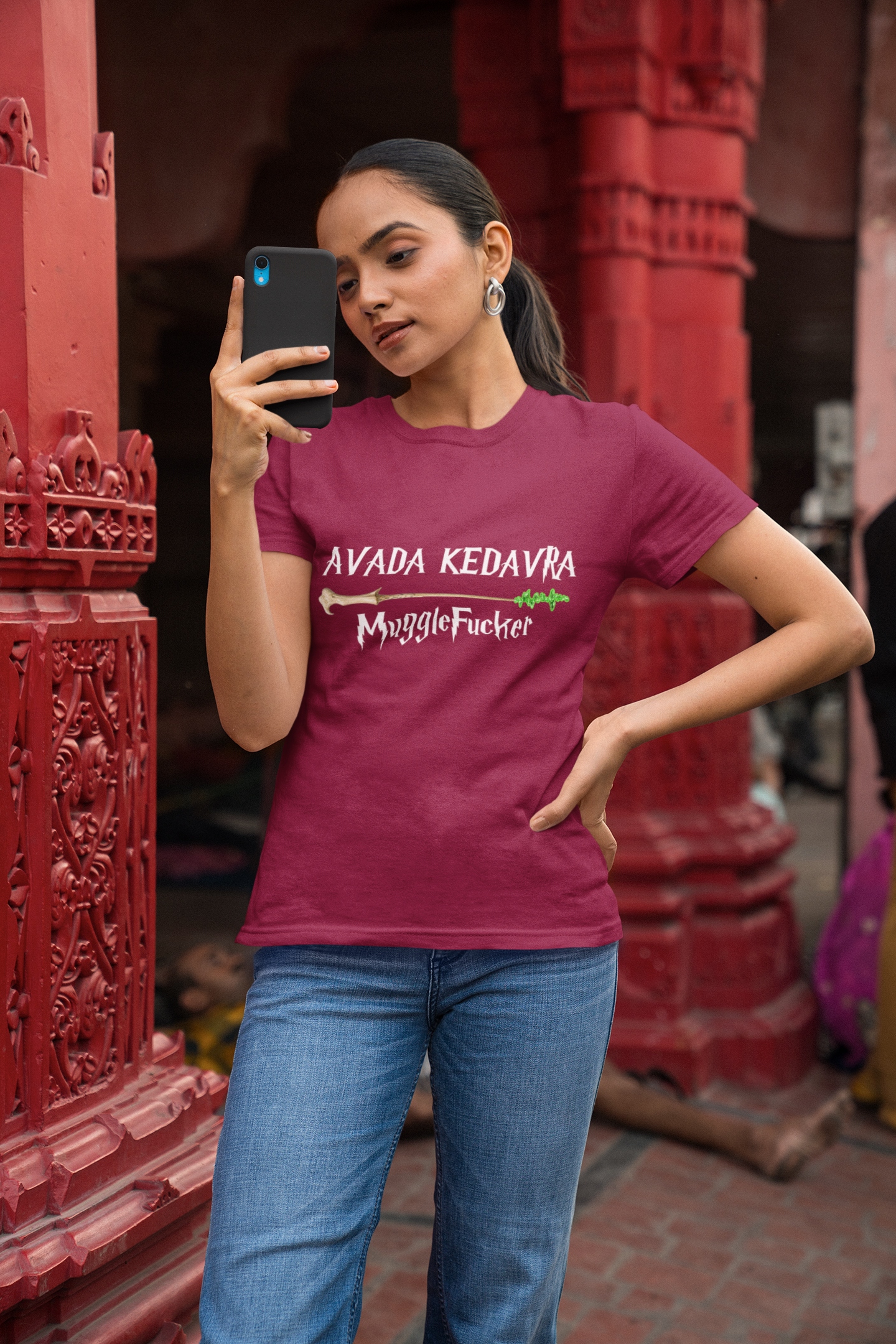 Koszulka Harry Potter - AVADA KEDAVRA MUGGLE - M Rozmiar M