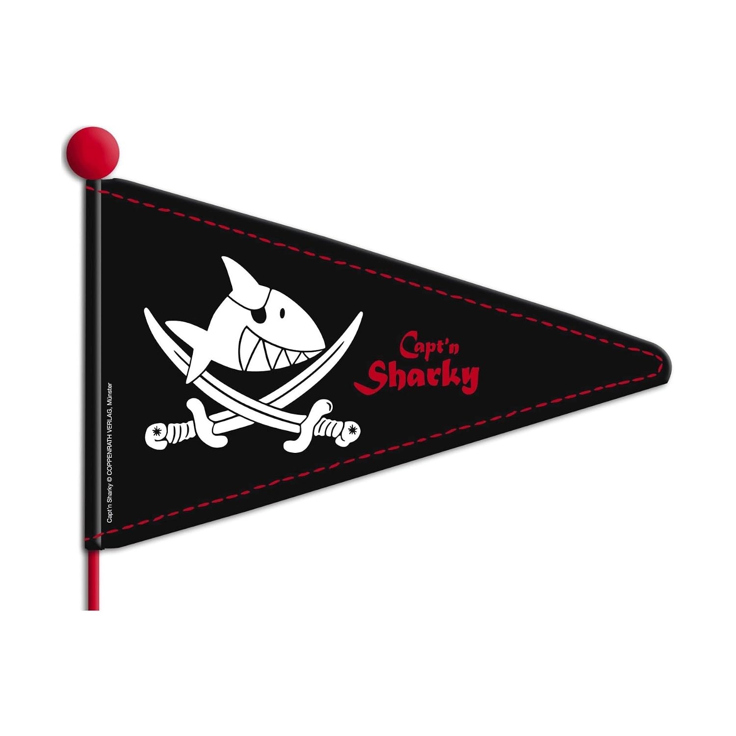 Bike Fashion Capt'n Sharky chorągiewka rowerowa dziecięca 160 cm 865153