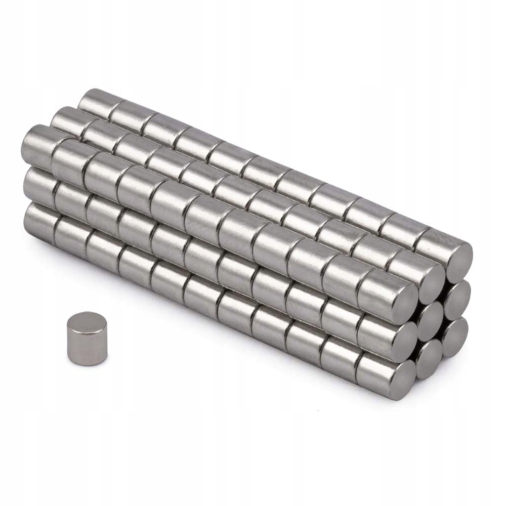 

Neodymowy Silny Magnes do tablic N38 4x4 100 szt