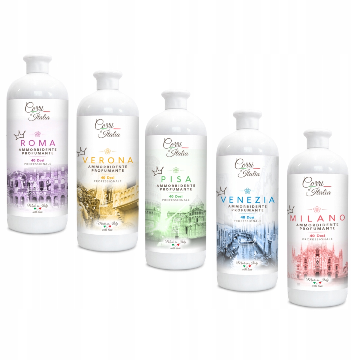 Levně Corri d'Italia sada tekutých koncentrátů na oplachování 5 x 1000 ml