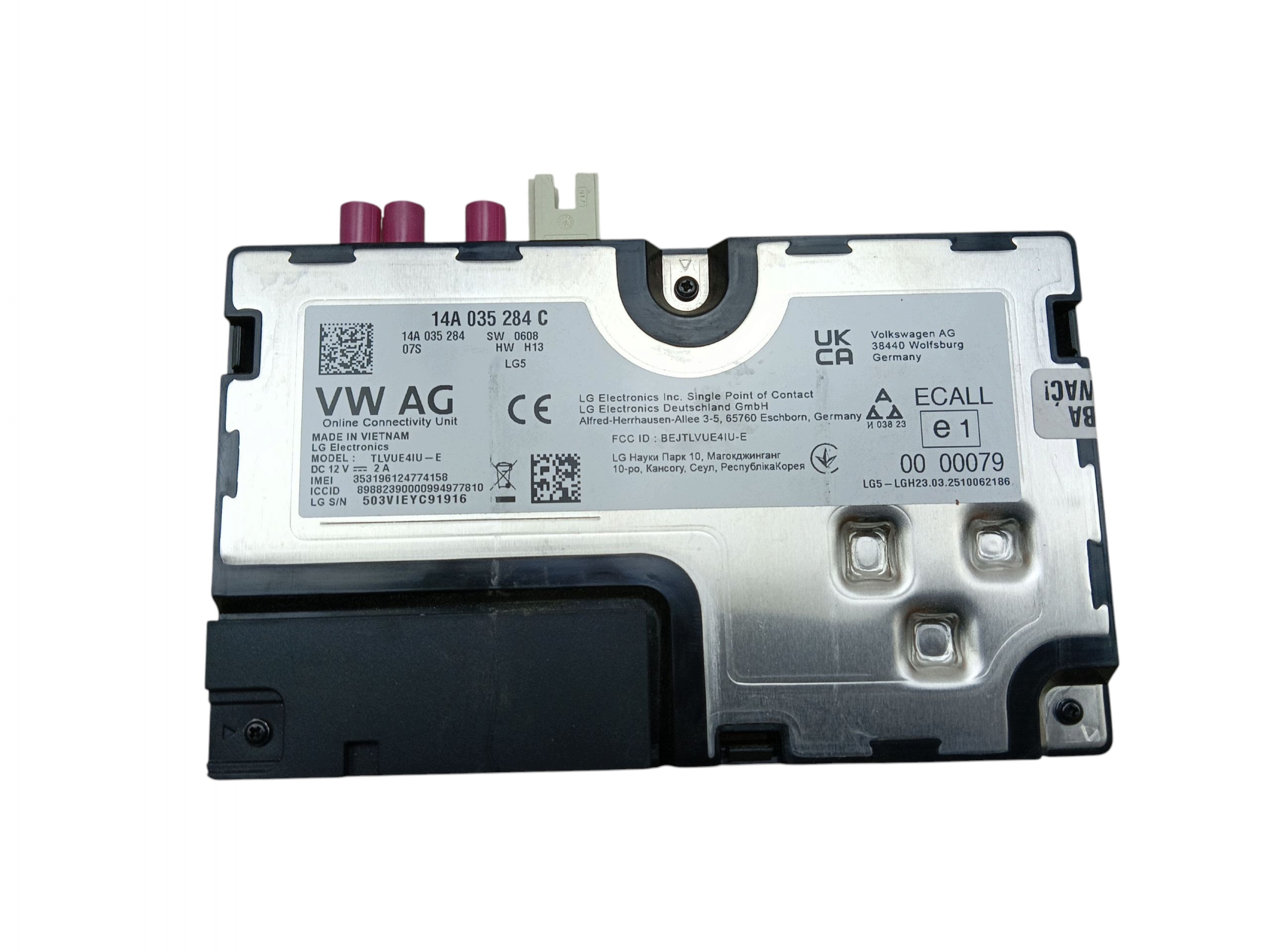 modulo ONLINE FORD EXPLORER EV ENYAQ IV VW ID4 ID5 ID3 14A035284C