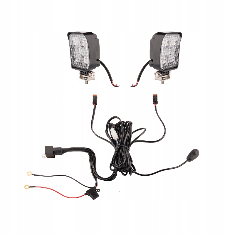 Dvě pracovní lampy 5xLED 630 LM 12W připojení
