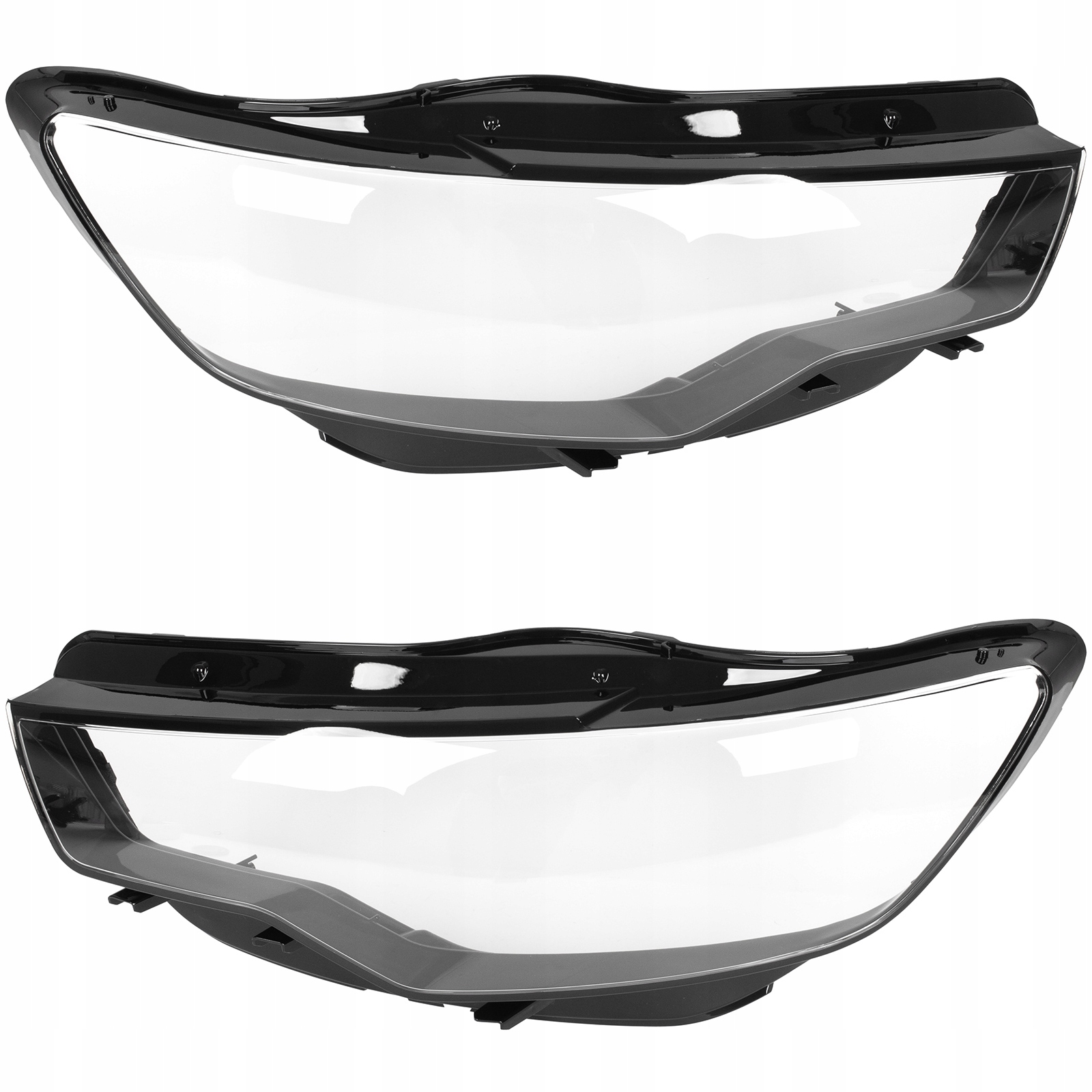 2X Stínidlo Levé Pravé sklo světlometu lampy Audi A6 C7 S6 2011-2015